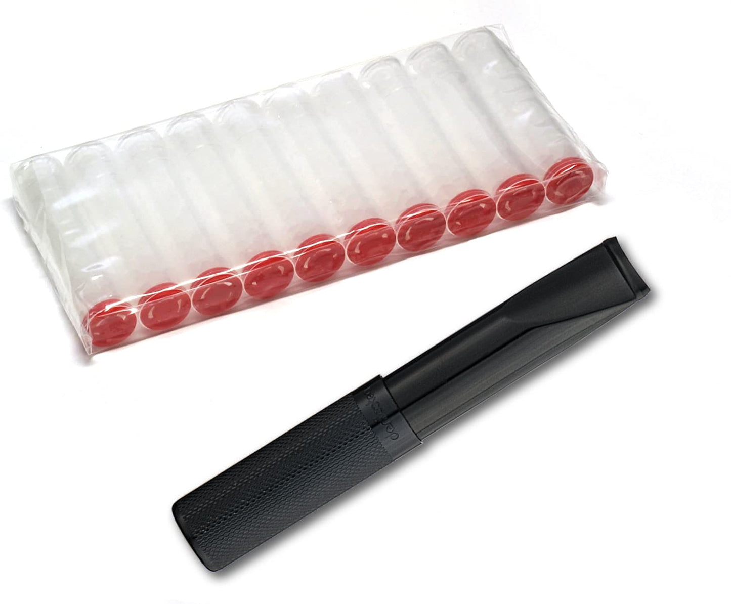 Flair Series Ejector-Black Pattern-Saddle 78mm Holder with 10 Free Filters - 20265