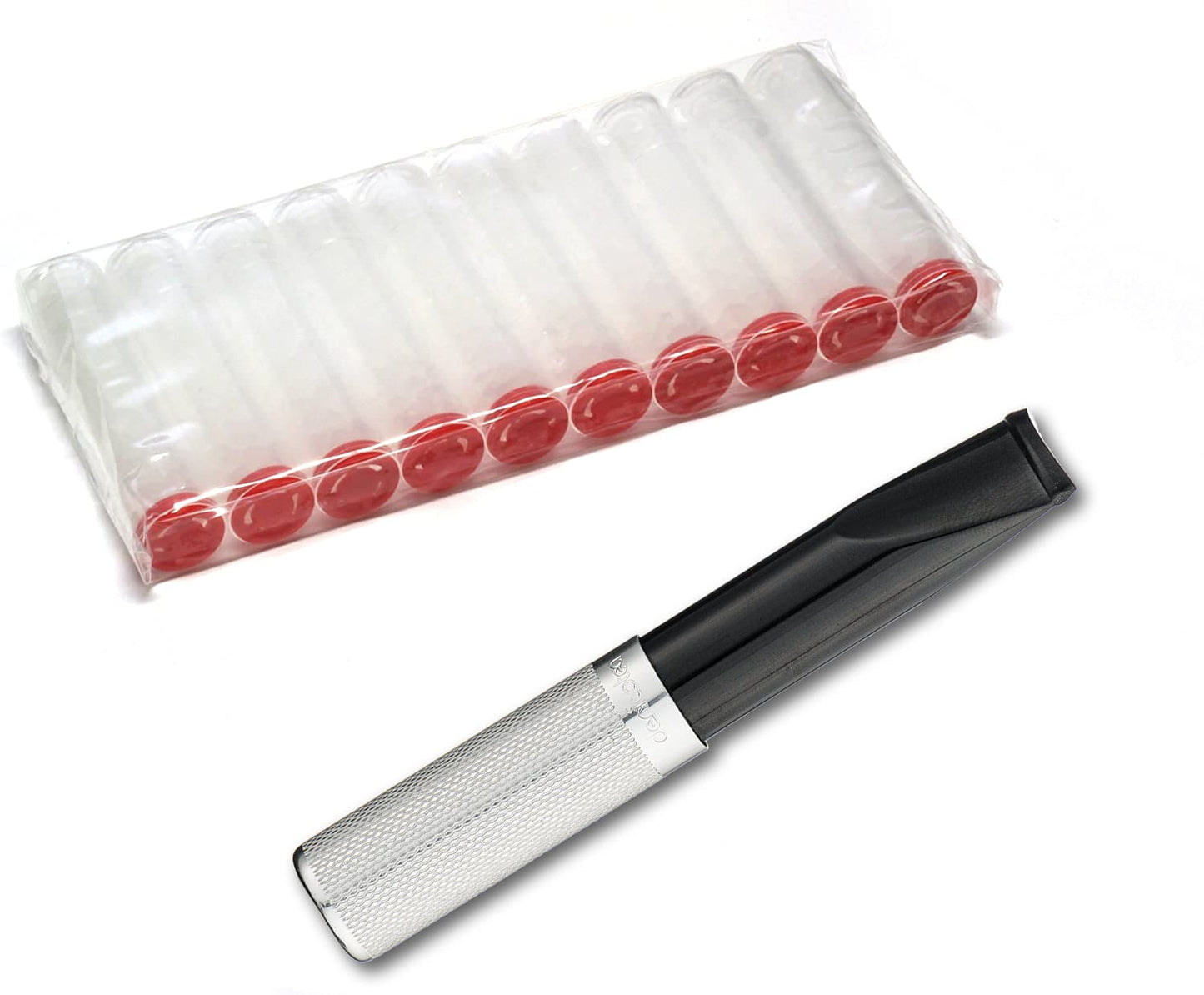 Flair Series Ejector-Silver Pattern-Saddle 78mm Holder with 10 Free Filters - 20271