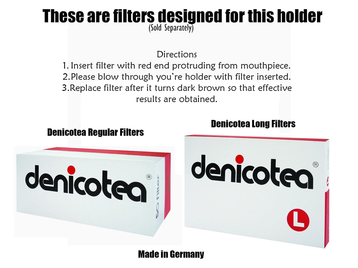 Lucille Series Ejector-Gold Diamond Cut Holder with 10 Free Filters - 20261
