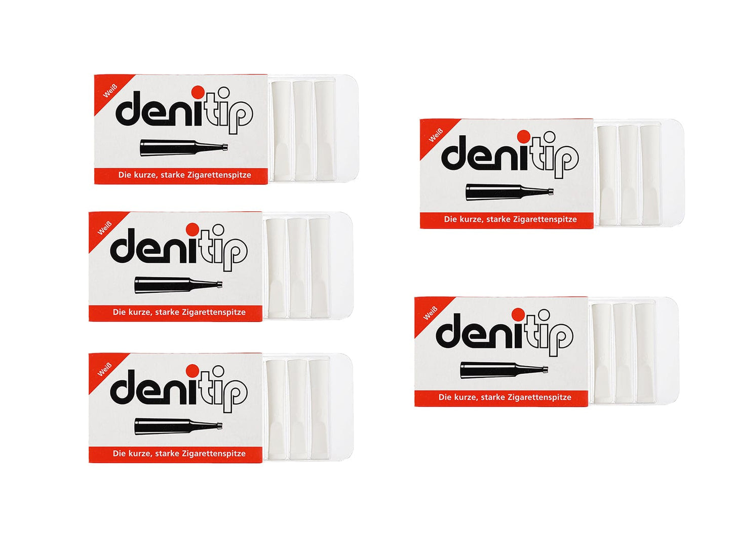 Denitip White Holder from Denicotea - 6 holders per pack 10122