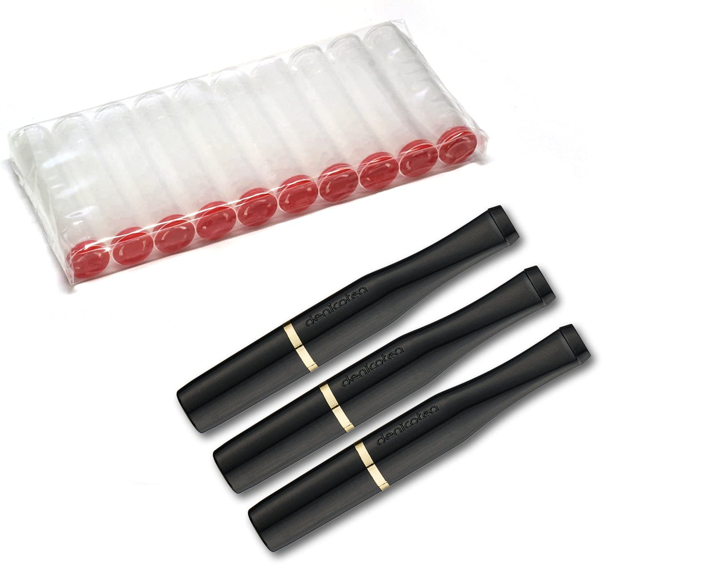Ibiza Slim Black & Gold Ring - Slim Holder with 10 Free Filters - 20234