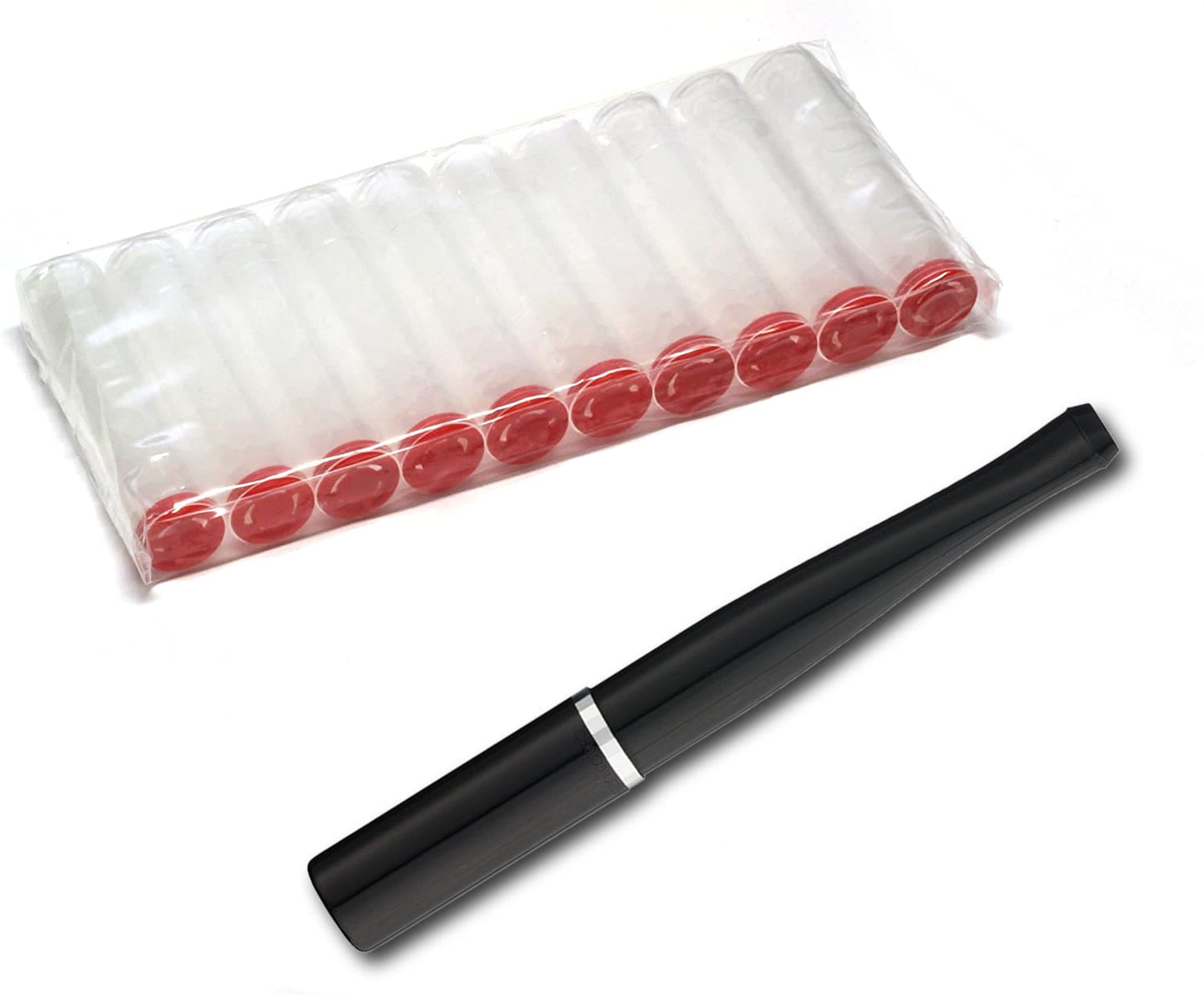 Lucille Series Ejector-Black and Silver Diamond Cut 100mm Holder with 10 Free Filters - 20260