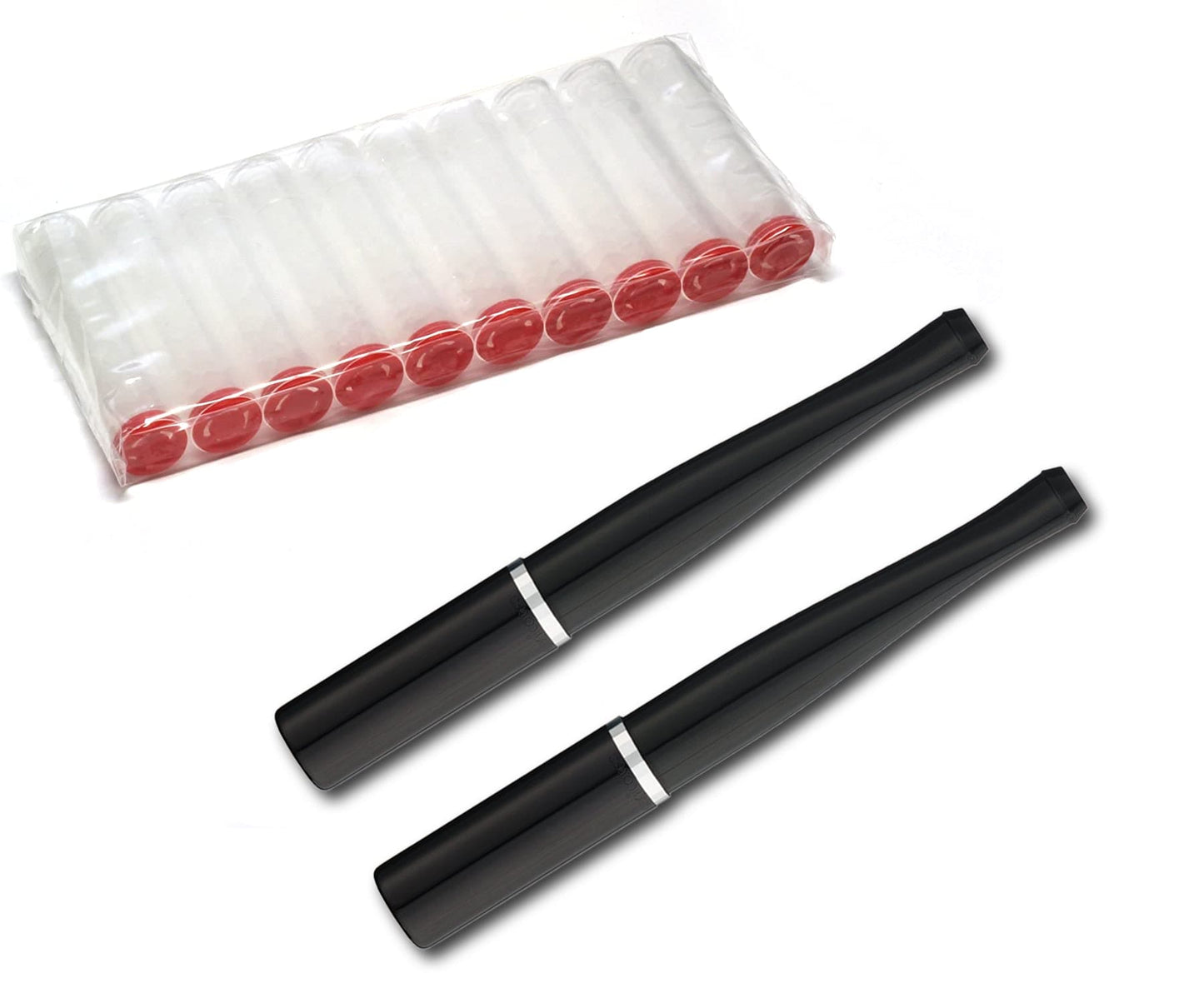 Lucille Series Ejector-Black and Silver Diamond Cut 100mm Holder with 10 Free Filters - 20260