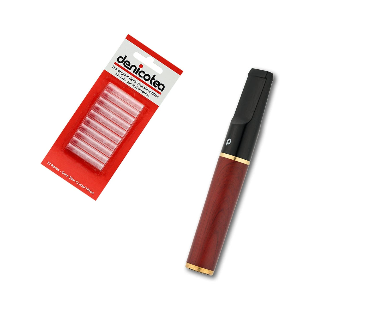 Nice Mahogany 6mm Filter Holder with 10 Free Filters - 25102