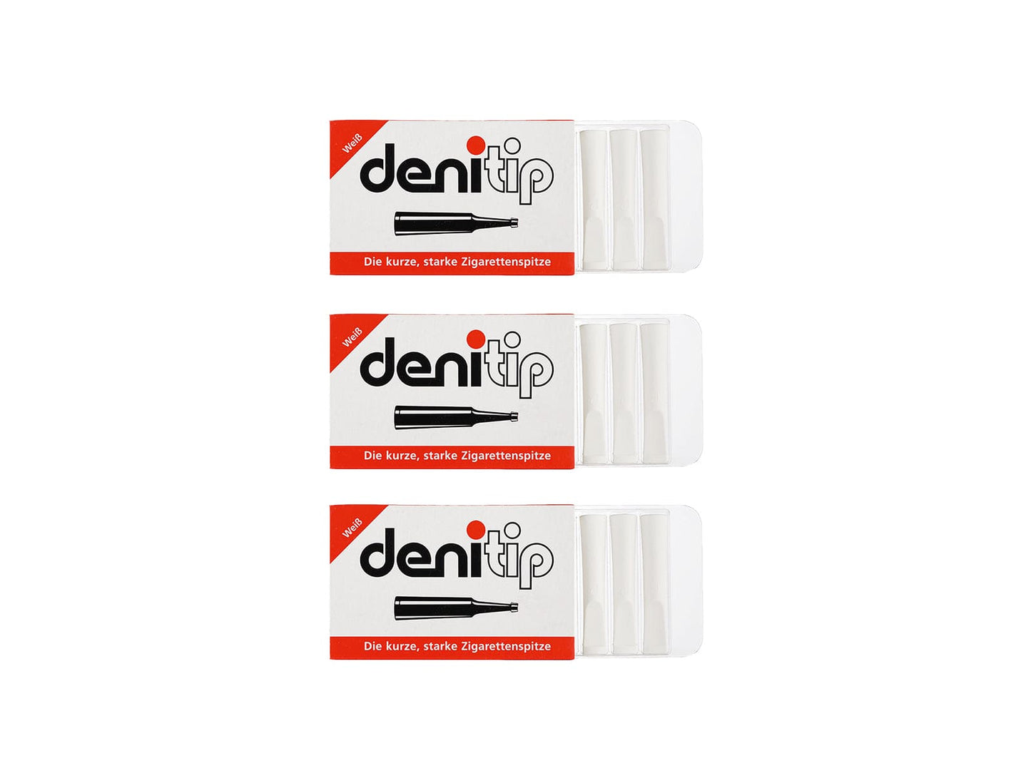 Denitip White Holder from Denicotea - 6 holders per pack 10122