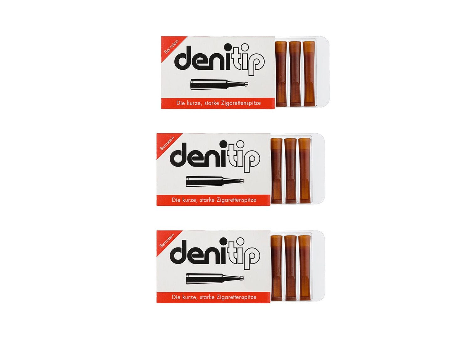 Denitip Amber Holder from Denicotea - 6 holders per pack 10123