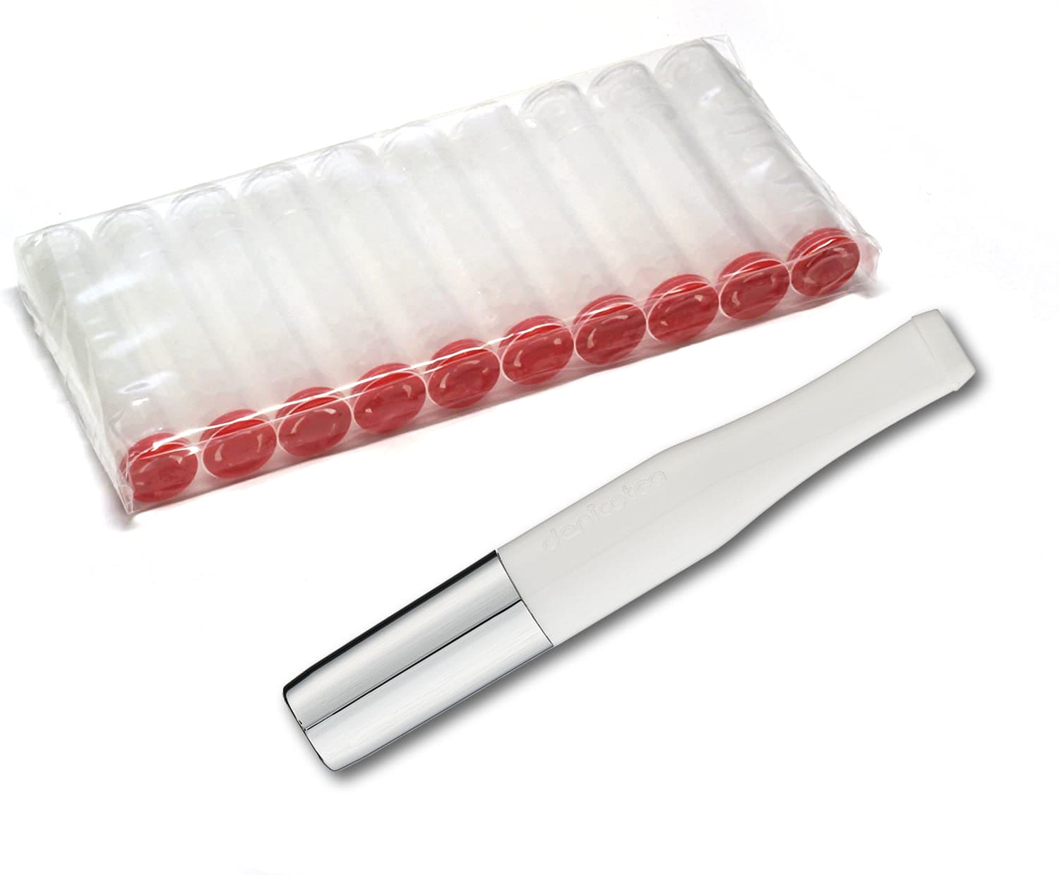 denicotea cigarette holder review Original Series Silver & White with 10 Free Filters Denicotea Original Series Cigarette Holder